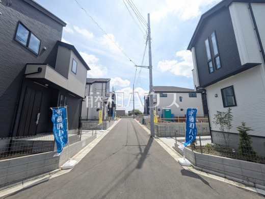 接道状況および現場風景 【清瀬市中里4丁目】