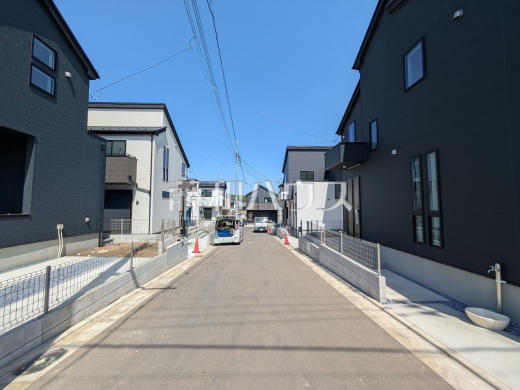 接道状況および現場風景 【清瀬市中里4丁目】