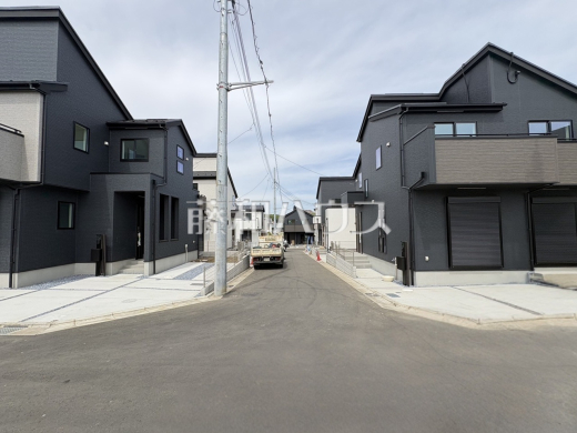 接道状況および現場風景 【清瀬市中里4丁目】