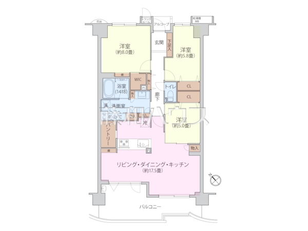 間取図 【シーズウィッシュ志木】 間取図 【シーズウィッシュ志木】