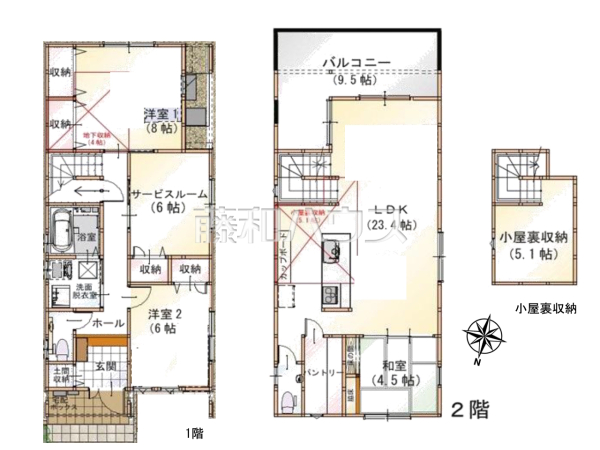 間取図 【名古屋市守山区元郷2丁目】 間取図 【名古屋市守山区元郷2丁目】
