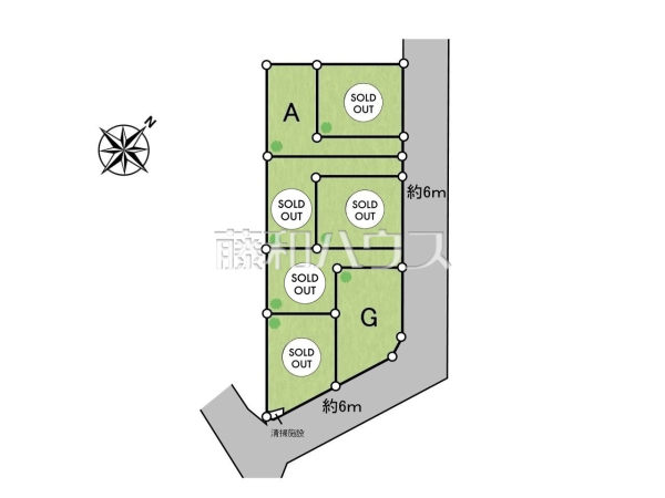 全体区画図 【練馬区大泉町2丁目】
前面道路6mなので、運転が少し苦手な方でも運転・駐車がしやすそうですね。 全体区画図 【練馬区大泉町2丁目】
前面道路6mなので、運転が少し苦手な方でも運転・駐車がしやすそうですね。