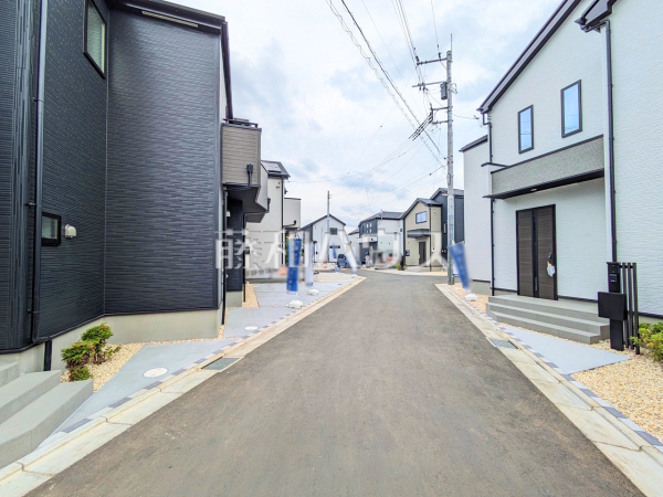 接道状況および現場風景 【立川市柏町4丁目】 接道状況および現場風景 【立川市柏町4丁目】