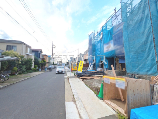 接道状況および現場風景 【三鷹市北野2丁目】