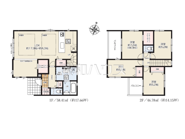 間取図 【所沢市大字上安松】 間取図 【所沢市大字上安松】