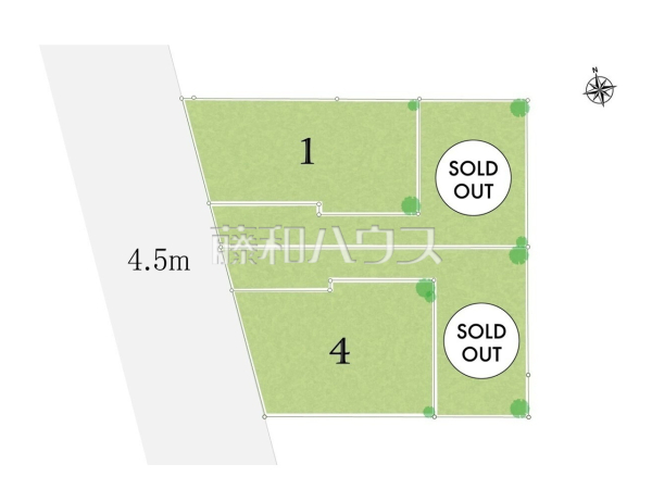 全体区画図 【調布市深大寺北町6丁目】 全体区画図 【調布市深大寺北町6丁目】