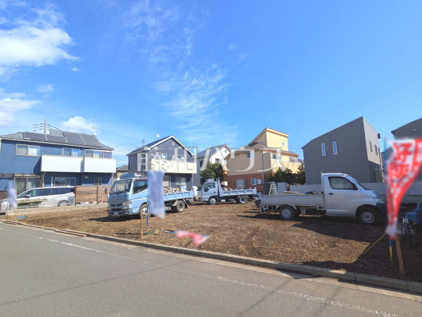接道状況および現場風景 【調布市深大寺北町6丁目】 接道状況および現場風景 【調布市深大寺北町6丁目】