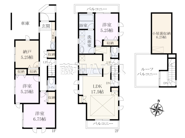 間取図 【中野区沼袋1丁目】 間取図 【中野区沼袋1丁目】