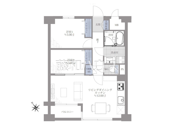 間取図 【ロマネスク大名】 間取図 【ロマネスク大名】