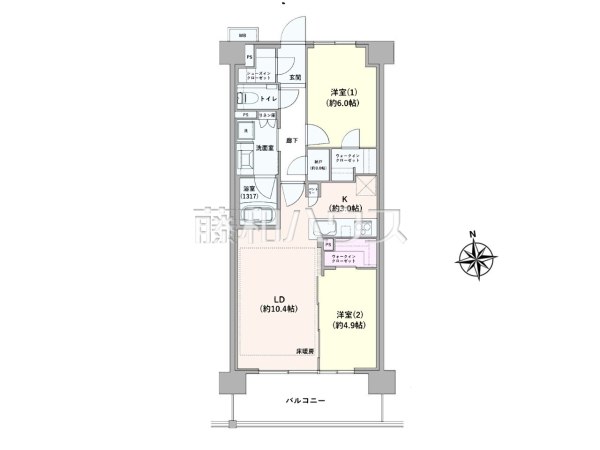 間取図 【ブランズシティ調布】 間取図 【ブランズシティ調布】