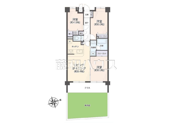 間取図 【日神パレステージ三鷹Ⅱ】 間取図 【日神パレステージ三鷹Ⅱ】