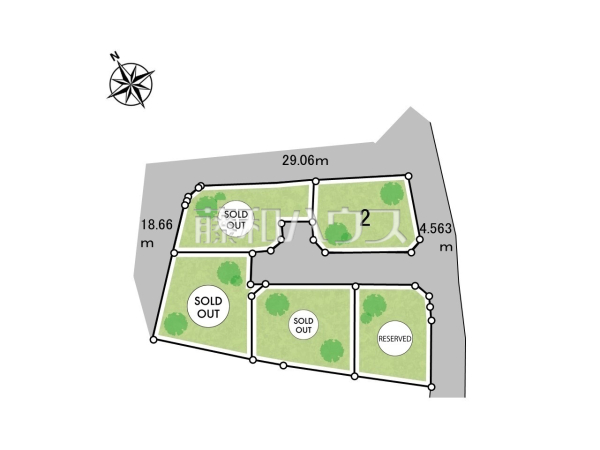 全体区画図 【南城市知念字久手堅】 全体区画図 【南城市知念字久手堅】