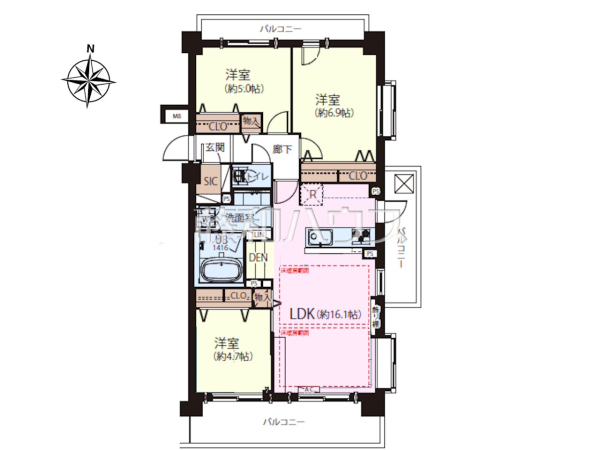 間取図 【ユアコート富士見台】 間取図 【ユアコート富士見台】