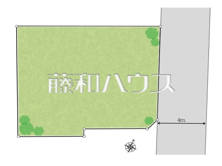 ≪区画図≫「東久留米」駅 徒歩10分の整形地に新築戸建を建築中です!建物のプレゼンをさせていただきますので、実際の完成イメージを思い描いていただくことができます。【東久留米市氷川台2丁目】