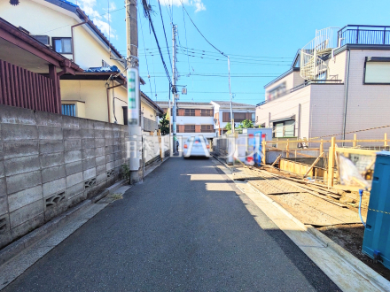 接道状況および現場風景 【練馬区東大泉7丁目】/撮影日2025/10/17