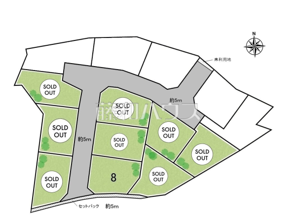 全体区画図 【稲城市若葉台1丁目】 全体区画図 【稲城市若葉台1丁目】