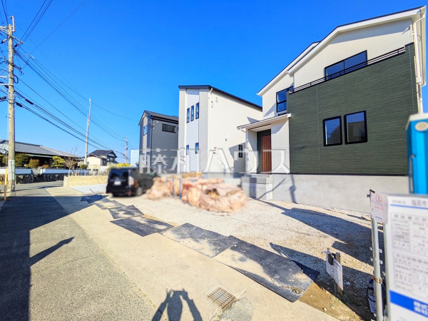 接道状況および現場風景 【福岡市東区奈多1丁目】 接道状況および現場風景 【福岡市東区奈多1丁目】