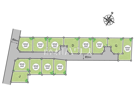 全体区画図 【東村山市久米川町2丁目】