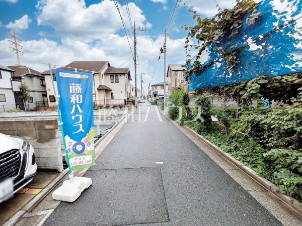 接道状況および現場風景 【杉並区宮前1丁目】 接道状況および現場風景 【杉並区宮前1丁目】