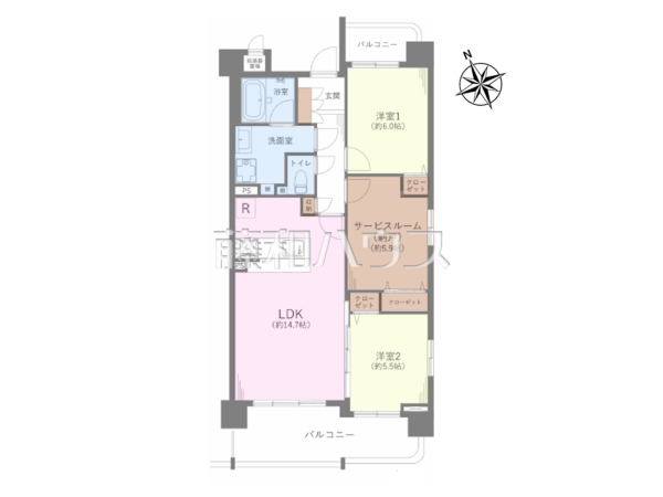 間取図 【シャトー勝川Ⅲ】 間取図 【シャトー勝川Ⅲ】