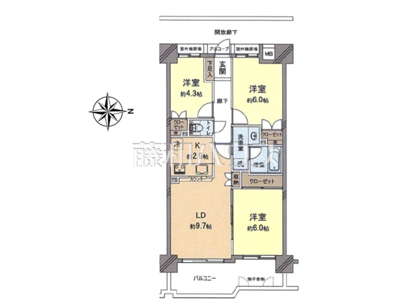 間取図 【レールシティ八王子】 間取図 【レールシティ八王子】