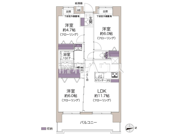 間取図 【エクセルシオール所沢】 間取図 【エクセルシオール所沢】