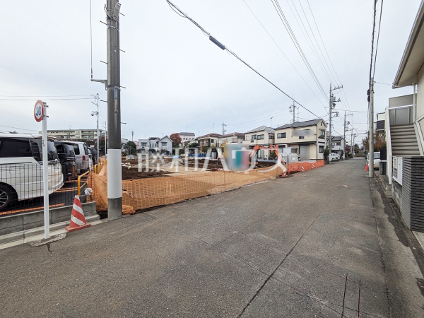 接道状況および現場風景 【東村山市栄町3丁目】 接道状況および現場風景 【東村山市栄町3丁目】
