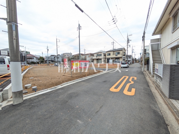 接道状況および現場風景 【東村山市栄町3丁目】 接道状況および現場風景 【東村山市栄町3丁目】