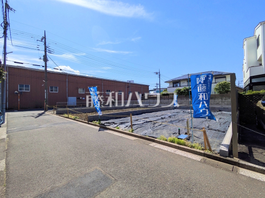 接道状況および現場風景 【三鷹市牟礼6丁目】