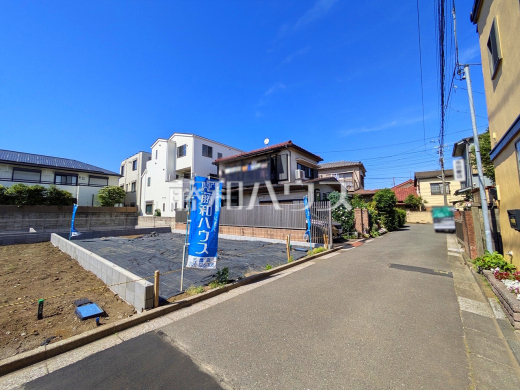 接道状況および現場風景 【三鷹市牟礼6丁目】