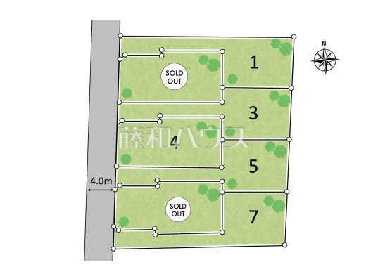 全体区画図 【小平市小川東町5丁目】
