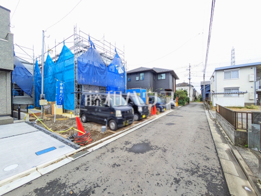 接道状況および現場風景 物件の事、諸費用の事など、小さな疑問もお気軽にご連絡・ご相談下さい。 【小平市小川東町5丁目】