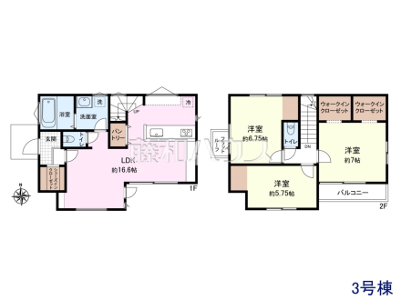 3号棟 間取図 【小平市小川東町5丁目】