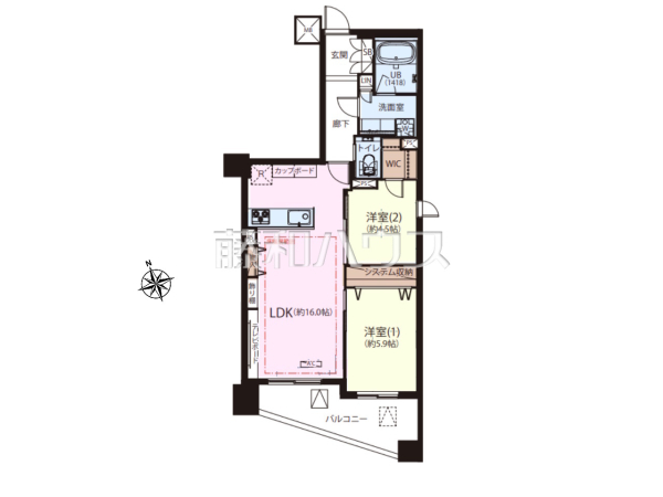 間取図 【クラッシィハウス浜田山】 間取図 【クラッシィハウス浜田山】