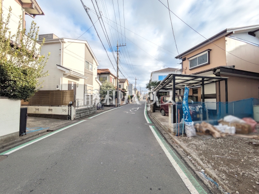 接道状況および現場風景 【新座市道場1丁目】