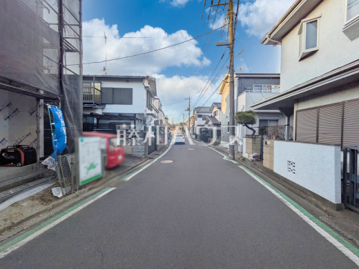 接道状況および現場風景 【新座市道場1丁目】