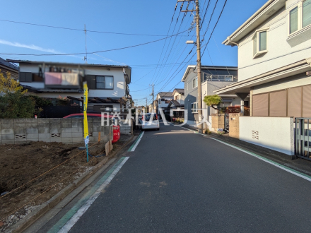 接道状況および現場風景 【新座市道場1丁目】/撮影日2025/12/01