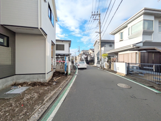 接道状況および現場風景 【新座市道場1丁目】