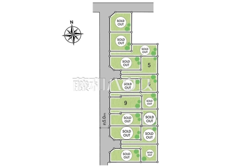 全体区画図 【小平市小川町2丁目】