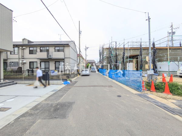 接道状況および現場風景 【岩倉市曽野町宮前】 接道状況および現場風景 【岩倉市曽野町宮前】
