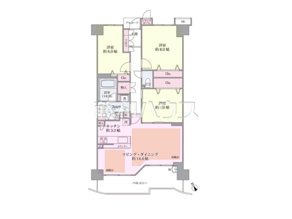 間取図 【シーズウィッシュ志木】 間取図 【シーズウィッシュ志木】