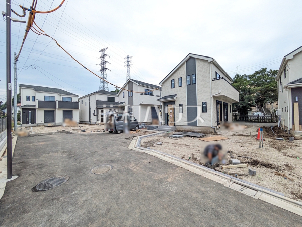 接道状況および現場風景 【国立市谷保7丁目】 接道状況および現場風景 【国立市谷保7丁目】