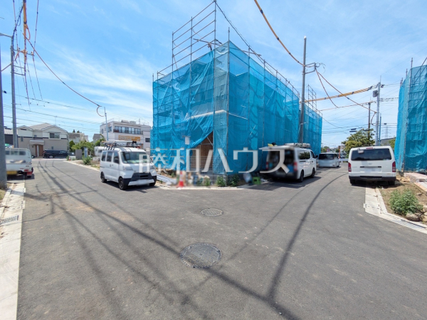 接道状況および現場風景 【国立市谷保7丁目】 接道状況および現場風景 【国立市谷保7丁目】