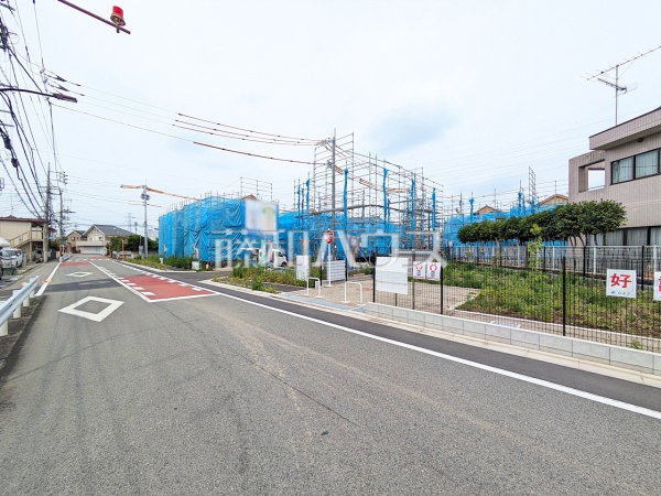 接道状況および現場風景 【国立市谷保7丁目】 接道状況および現場風景 【国立市谷保7丁目】