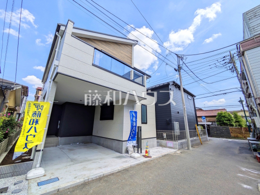 接道状況および現場風景 【調布市柴崎1丁目】