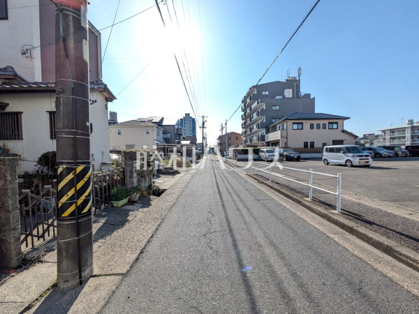 接道状況および現場風景 【名古屋市守山区苗代2丁目】 接道状況および現場風景 【名古屋市守山区苗代2丁目】