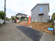 接道状況および現場風景 【八王子市南陽台1丁目】 接道状況および現場風景 【八王子市南陽台1丁目】