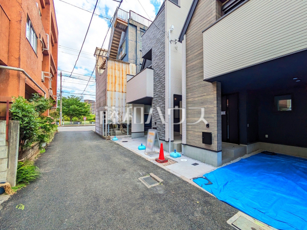 接道状況および現場風景 【立川市錦町4丁目】 接道状況および現場風景 【立川市錦町4丁目】