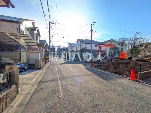 接道状況および現場風景 【小平市上水新町1丁目】 接道状況および現場風景 【小平市上水新町1丁目】