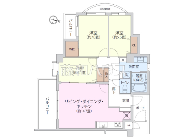 間取図 【グローリオ東伏見】 間取図 【グローリオ東伏見】